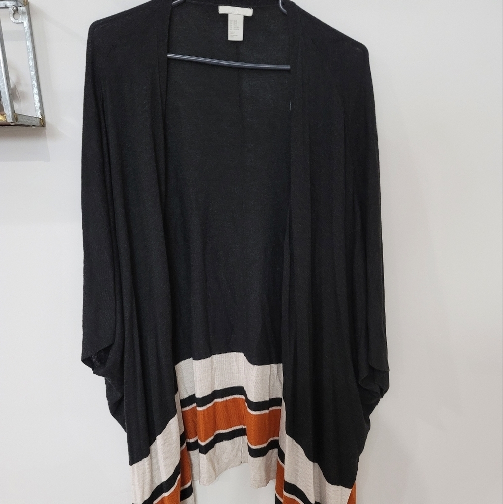 H&M Black, Beige, Burnt Orange Oversized Bat Wing Cardigan​
